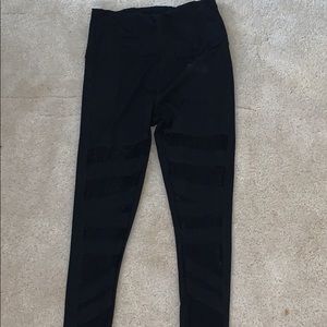 Mesh leggings high waisted